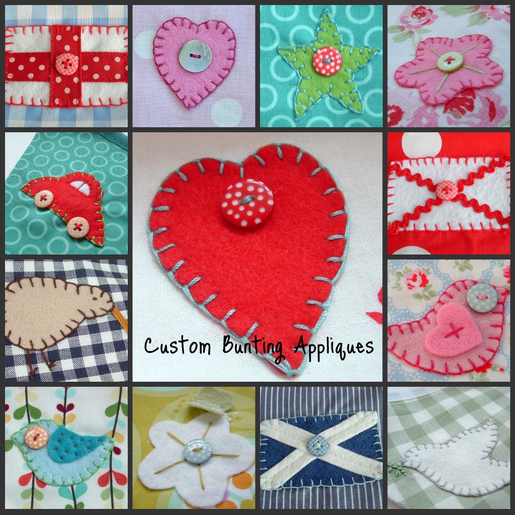 Personalized Bunting Little Extra's Hand Appliques They're Oh So